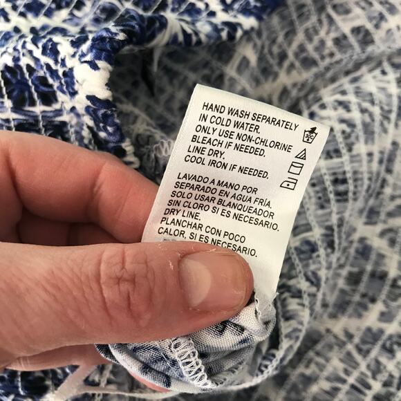 Patrons of Peace Jumpsuit‎ XS Halter Wide Leg Smocked Pockets Feminine Resort ** - Picture 10 of 11